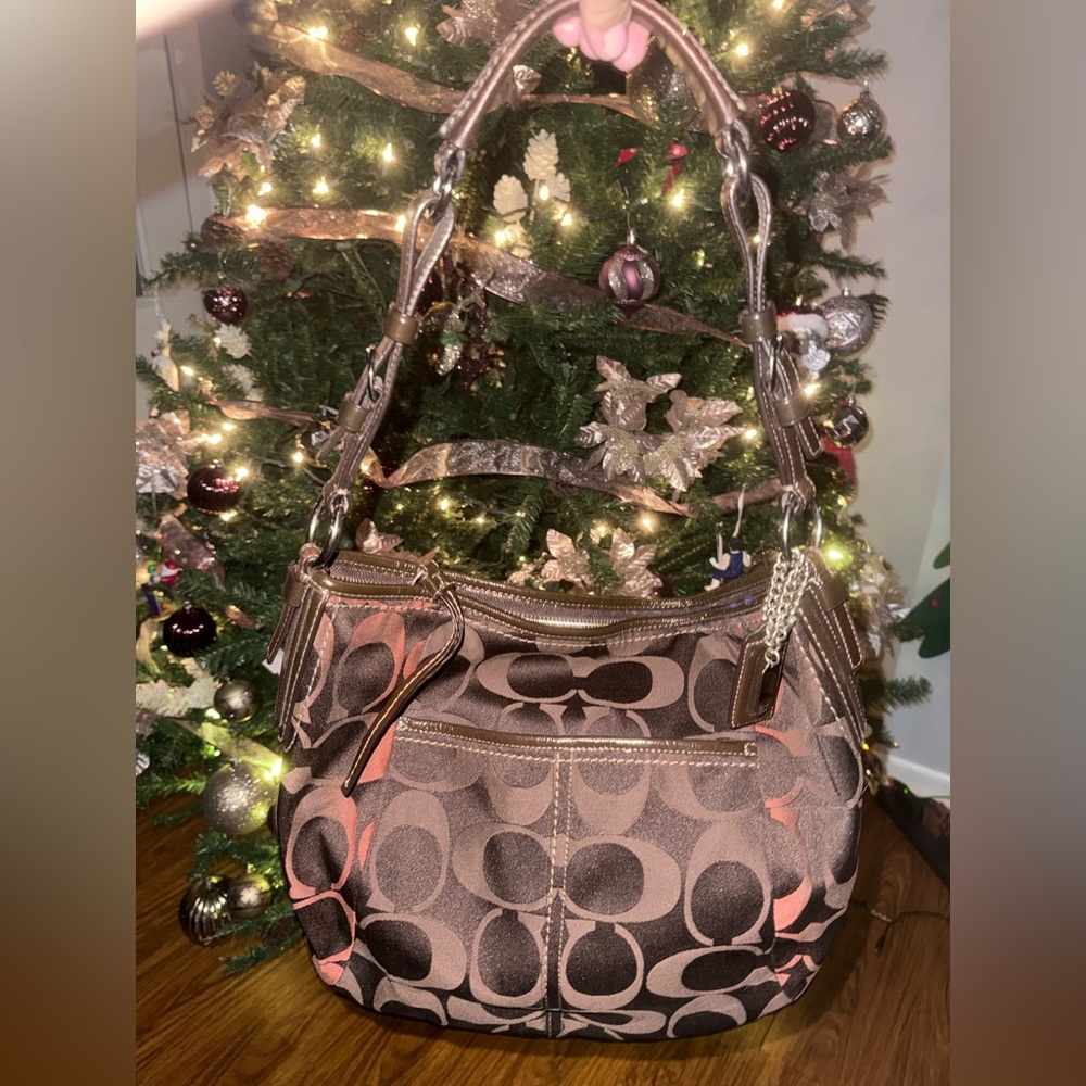 Brown and Tan Designer Shoulder Bag ‼️SOLD‼️ - Picture 7 of 7